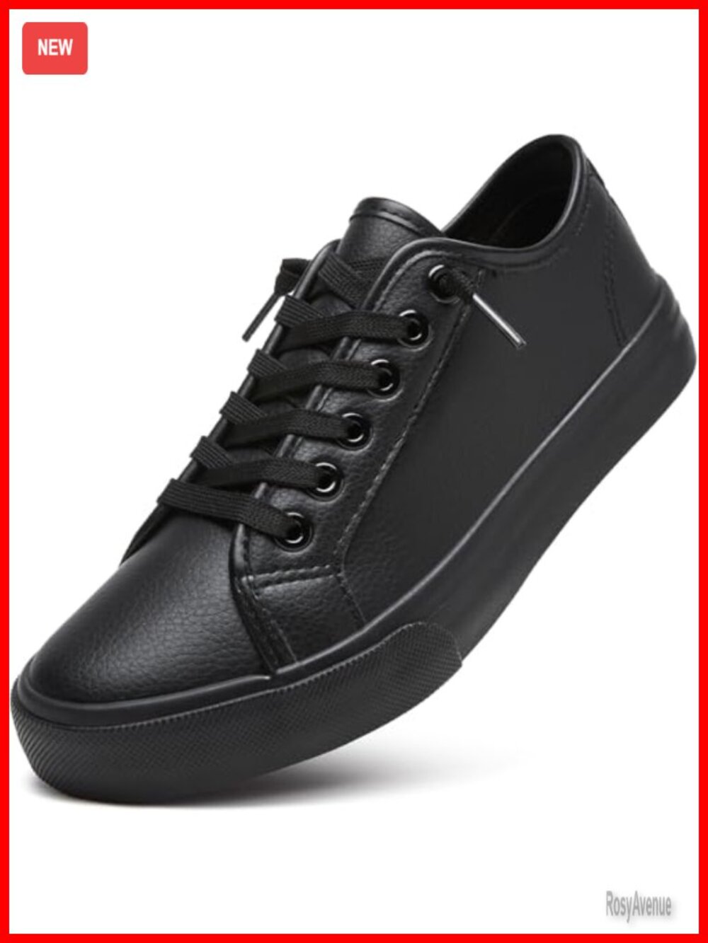 Slip-On Shoes Non-Slip Work Shoe Easy-Clean Leather Women's